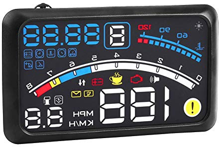 Affichage de HUD de voiture, Projecteur universel de pare-brise de réchauffement de carburant avec une interface OBD2 et EUOBD
