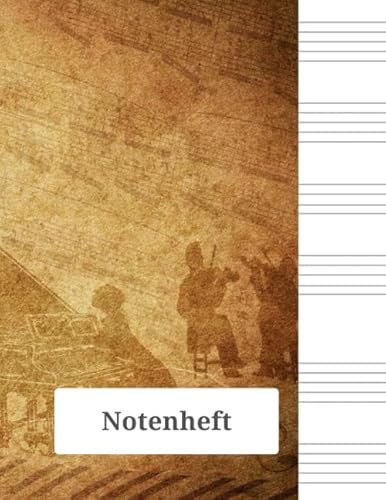 Notenheft: Notenheft,notenblatt leer,notenheft blanko,Dickes Notenbuch - 100 Seiten - hohe Qualität