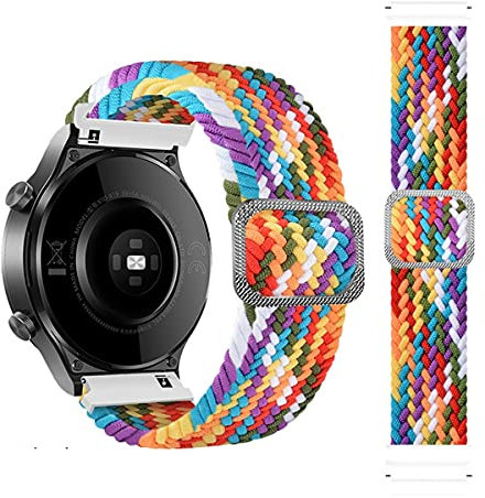 BoLuo Cinturino di ricambio in nylon per Xiaomi Haylou RT LS05S/OnePlus 22 mm per Yamay Sw022/Imilab Kw66/Ticwatch GTX/CXB01/Polar Grit X/Vantage M/M2, Silicone