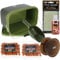 DNA Leisure Bait Storage Camo Bucket 5L Spoon Boilies Hand Held Grinder PVA Bags & Liquid Booster for Carp Fishing