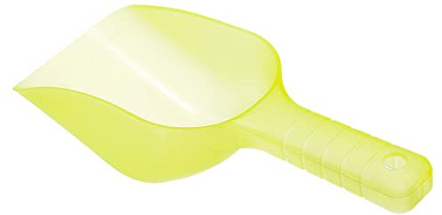 PATIKIL Ghiaccio Paletta, 1pz Plastica 5.9 x 3.3 x 2.4 Ghiaccio Creatore Pala per Cucina Bar Festa, Giallo