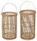 ATMOSPHERA CREATEUR D'INTERIEUR Set x 2 linternas de bambú max a 40 cm beige