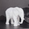 Cynkeyee Weißer Elefant Dekor Origami-Statue – nordische moderne Elefanten para Decoracion Casa, Kunstharz Elefant Geschenk Heimdekoration, Badezimmer, Regale