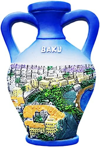 Baku Aserbaidschan Baku Magnet Kühlschrank Kühlschrank Magnet Dekoration Aufkleber Souvenir Harz Handwerk Küche Whiteboard
