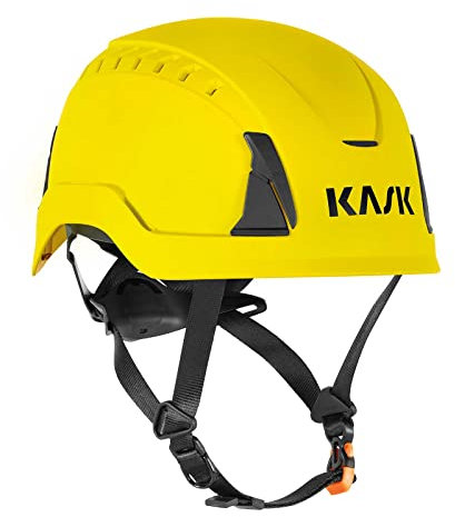 KASK Schutzhelm Primero Air, Bauhelm, Arbeitshelm, Drehrad, 14 Belüftungskanäle, nach EN397 und EN50365, Farbe:gelb