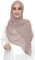 Lina & Lily Damen Hijab Kopftuch Schal mit Glitzer aus Premium Chiffon (Nude)