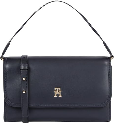 Tommy Hilfiger Damen Schultertasche Klein, Blau (Space Blue), Einheitsgröße