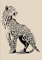 World of Stencils Pochoirs animaux n°1 - Grand format - Décoration murale en plastique réutilisable (guépard-2, L), CHEETAH-2