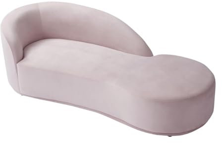 Vente-unique PASCAL MORABITO - Recamiere linksseitig - Samt - Rosa - LONIGO