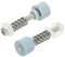 sourcing map 2PCS CPU Water Cooling Head Screw M3 Iron Silver CPU Fixing Screws with Gasket Hexagonal Knurled Nut for PC Computer Water Cooling Block
