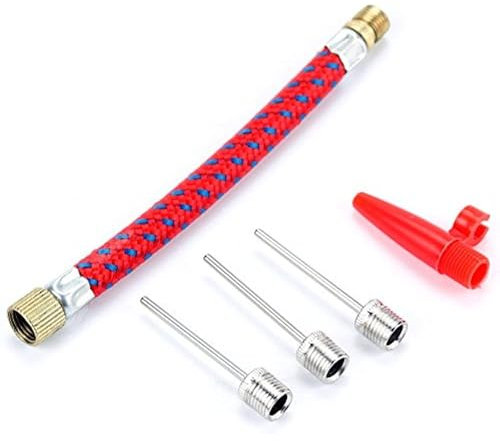 Portable Inflator Ball Pump Air Pump Inflator Kit with Needle, Nozzle, Extension Hose for Basketball Football Volleyball Rugby Balloons other Inflatable Set