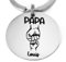 Cadeau Fetes des Peres Papa Porte Clef Papa Cadeau Anniversaire Papa Porte Cle Cadeau Papa Noel Idee Cadeau pour Futur Jeune Papa Cadeau Personnalisé Homme Original Utile (1 enfant)
