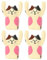 Cartoon-Foto-Clip für Halter, Schreibtisch-Ordner, Info-Katzen-Stil, Notizen, Nummernständer, Foto-Ordner, Tier, Niedlich, Stabil, Karte, Harz, 4 Stück, Büroklammer-Halter (pinke