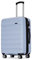 GinzaTravel 3-teiliges ABS-Gepäck-Set mit TSA-Schlössern, erweiterbar und reibungsfest, inklusive 50,8 cm, 61 cm und 71,1 cm Spinner Koffer, Hell, blau, Carry-On 20-Inch, Leichtes Gepäck, TSA-Schloss,