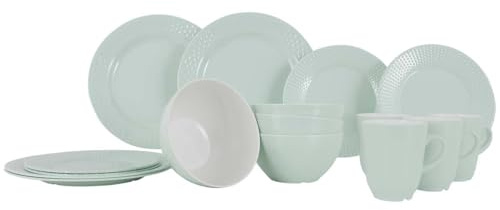 Gimex - Royal Line - Vajilla - Pastel - Menta - 16 Piezas