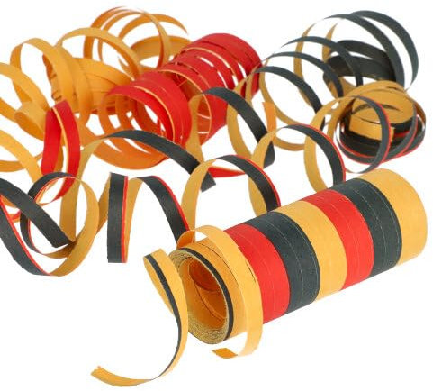 PAPSTAR 50 Rollen Luftschlangen 4 m 'Deutschland' schwer entflammbar