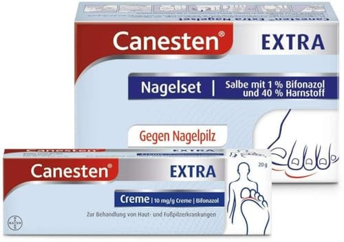 Sparset Canesten Extra Nagelset + Canesten Extra 20 g Creme - Vorteilspaket Kombiset