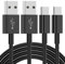 USB C Charger Cable 2Pack1.8M USB to USBC Charger Fast Charging Cable Compatible with iPhone 16 15 Pro max, Samsung Galaxy S23/S22/S21,Google Pixel 7/6 iPad-Black