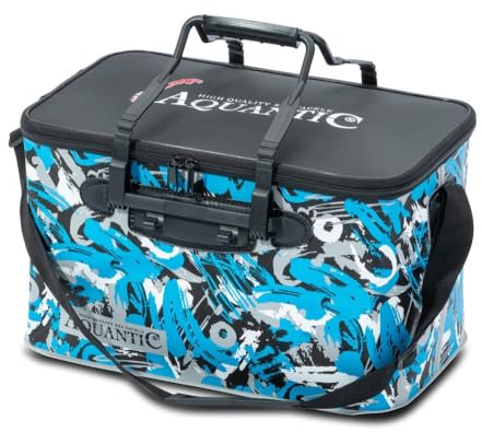 Aquantic Eva Tasche, wasserdicht, Größe M: 44 x 26 x 26 cm, Größe L: 50 x 30 x 30 cm, Bootstasche, Hard-Case Eva-Tasche, Angeltasche