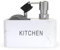CHILL HOUSE Accesorios Cocina - Dispensador Jabón Cocina con Recipiente Estropajo Cocina - Dosificador Jabon Cocina con Porta estropajos Fregadero y Jabonera Cocina - Dispensador Jabon Cocina