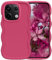 Yichxu Coque pour Xiaomi Redmi Note 13 Pro 5G, Mignon Cadre en Forme de Vague Liquide Silicone Antichoc Housse, Matt Souple Flexible Protection Bumper Cover Étui pour Redmi Note 13 Pro 5G,Rose Rouge