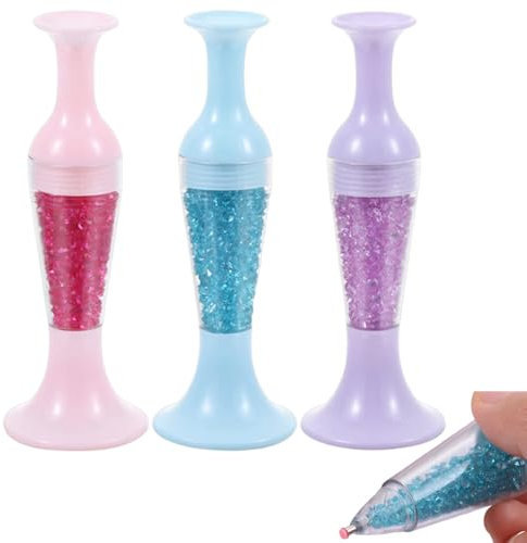 RYMAUP Lápices de arte de diamantes, lápices de pintura de diamantes, kits de pintura de diamantes, accesorios de arte de diamantes, herramienta de puntada de diamante para hacer manualidades de uñas