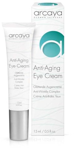 arcaya Anti-Aging Eye Cream | Anti-Mimikfalten & Trockenheit | Pflegende Anti Falten Augencreme | Glatte Strahlende Augenpartie | Intensive Feuchtigkeit | Schutz vor Hautalterung
