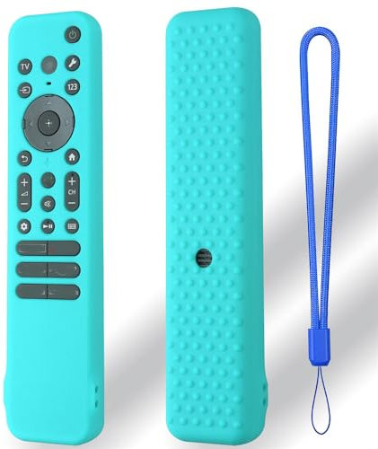 Custodia protettiva in silicone per telecomando Sony RMF-TX810U/RMF-TX811U/RMF-TX910U, antiurto, antiscivolo, con cordino (verde menta)