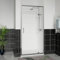 Aquariss 900x900mm Chrome Pivot Alloy Hinge Shower Door Enclosure with 900mm Clear Self Clean 6mm Shower Door Screen + White SMC Anti Slip Shower Tray and 90mm Waste
