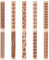 UNICRAFTALE 10Pcs 10 Styles Ensemble de Rouleaux de Texture en Bois pour Argile Poterie Céramique Potiers Tampons Outils Rouleaux à Pâtisserie Texturés Kit de Modelage pour Bricolage Artisanal