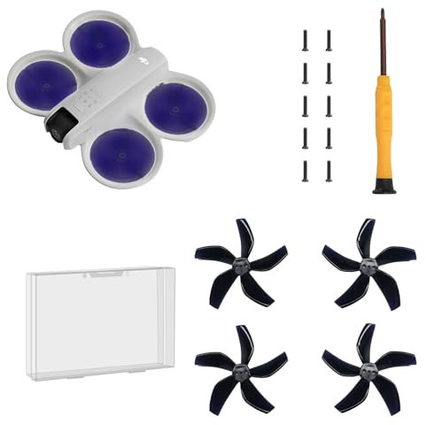 TEHAOUU Bunte Drohnen-Klingen für DJI Neo-Propeller, geräuscharm, leise, Propeller, leicht, langlebig, Flügelblätter für Neo-Zubehör, schnelles Ersatzteil, 8 Stück (schwarz)