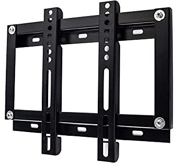 DRFGNF Supporto TV, Supporto da Tavolo in Acciaio Inox per TV da Parete per la Maggior Parte dei televisori da 14-32 Pollici, Supporto da Parete angolare per TV Fino a 35 kg, Altezza Regolabile e i