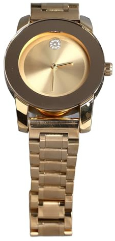 Cocoarm Quarzwache der Goldenen Männer, Mondphase -Zifferblatt wasserdichte Elegante Minimalistische Edelstahl -Businessuhren, Ultra Dünn, Ideal Zum Schwimmen und für