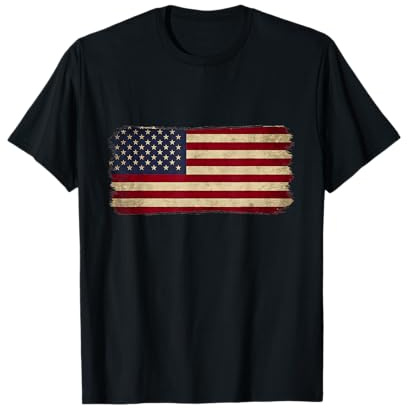 American Flag USA Patriotic Men Women Kids T-Shirt