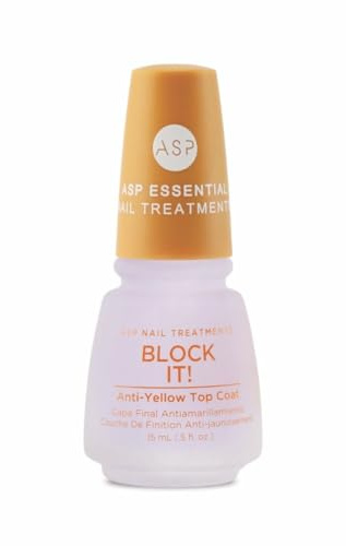 ASP Essential Block It! Anti-Yellow Top Coat Nail Polish 15ml