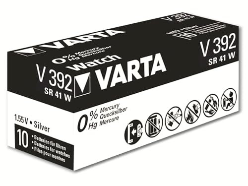 Varta V392 High Drain Silber 1,55V 38mAh Uhrenzelle 10er Pack