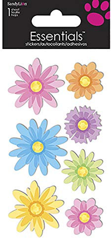 Sandylion Blumen-Aufkleber, groß