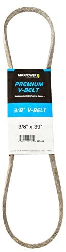 MaxPower Keilriemen 347444, Kevlar verstärkt, 3/8 x 39 - 3L390 - Aussenlänge L(a) 990 mm.