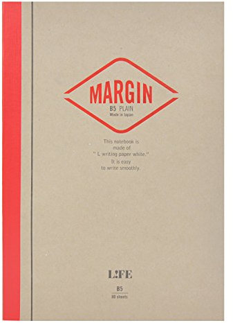 Life Margin Auf Seite Notebooks gebunden: 6 in. x 8 in. (Hellbraunes/rotes Cover, leere Seiten)