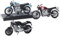 3 pezzi modellino motocicletta in scala 1:18, due Triumph Bonneville T100, una Norton Commando 961 da collezione e bomboniera