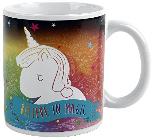 Fizz Creations Unicorn Mug with Thermal Effect Multi-Coloured