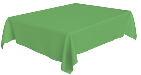 AEX Disposable Green Tablecloth – Waterproof 54 × 72 Plastic Table Cover, Party Tablecloths for Weddings, Birthdays & Picnics – Easy Cleanup Table Cloth