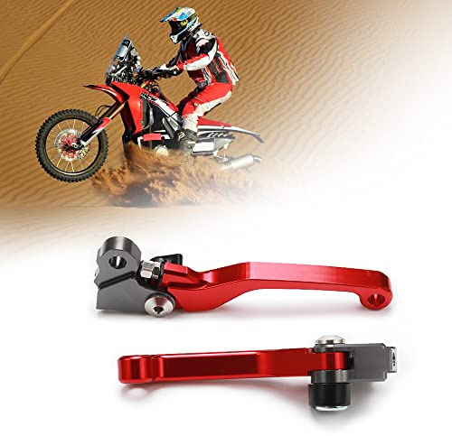 Fast Pro Motorrad Bremshebel Kupplungshebel links nach rechts für Cr125r/250R 2004-2007 Crf250r 2004-2006 Crf450r 2004-2006 Crf250 X 2004-2017 CRF 450 x 2006 05-20. 17. Rot