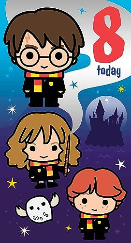 Harry Potter Geburtstagskarte zum 8. Geburtstag