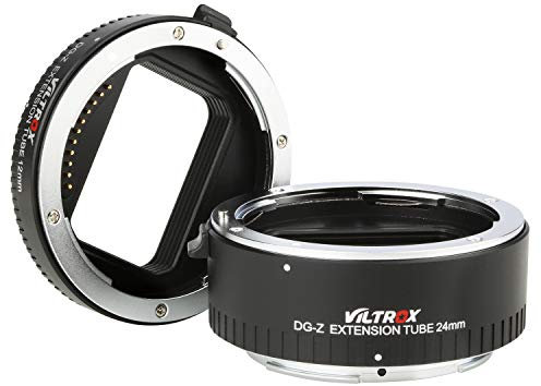 VILTROX DG-Z Objektiv Adapter Auto fokus Makro Verlängerungsring-Set 12mm + 24mm für Nikon Z Mount Z6 Z7 Z50 Spiegellose Kamera und Objektiv