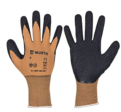 WÜRTH Mechanikerhandschuh, Montagehandschuhe, GR.10 - Art.-Nr. 0899400531, GR.9 - Art.-Nr. 0899400530, GR.8 -Art.-Nr. 0899400529 (1, Größe 9)