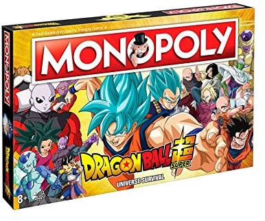 WINNING MOVES Monopoly Dragon Ball Super – Brettspiel für Immobilien, Version in Spanisch