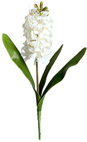 Oce180anYLVUK Künstliche Blume.3D Hyazinthe Narzisse Kunststoff Künstliche Blume Topf DIY Basteln Blumendekor Weiß