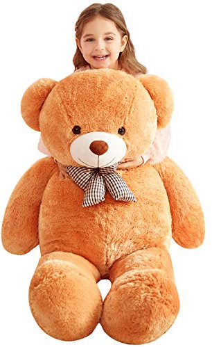 IKASA Giant Teddy Bear Soft Toys Stuffed Animals (120cm, brown)