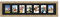 Cadres Photos pêle mêle multivues Noir 7 Photo(s) 10x15 Passe Partout, Cadre Photo Mural 94x20 cm Naturel Beige, 3.5 cm de Largeur